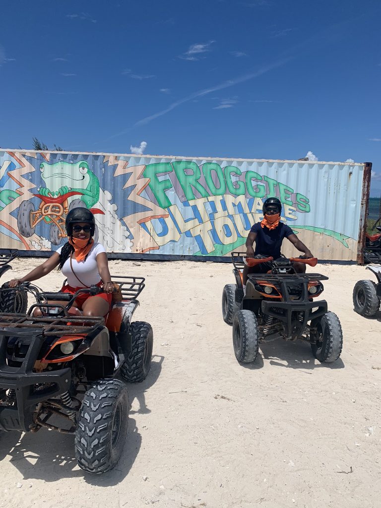 KJ and PJ on ATVS in Turks